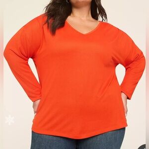 Lane Bryant Vibrant Orange Women's Top
